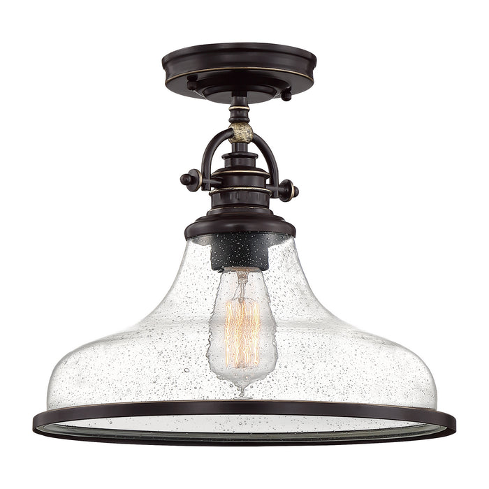 Quoizel - GRTS1714PN - One Light Semi-Flush Mount - Grant - Palladian Bronze