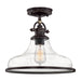 Quoizel - GRTS1714PN - One Light Semi-Flush Mount - Grant - Palladian Bronze