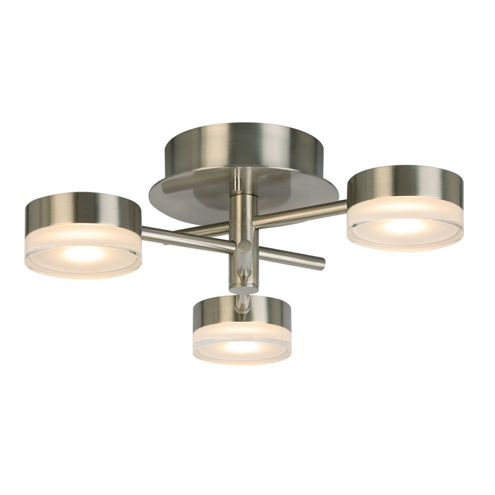 Eglo USA - 203971A - LED Ceiling Mount - Transton - Brushed Nickel