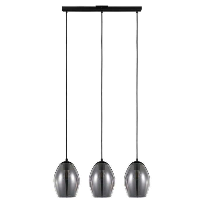 Eglo USA - 204238A - Three Light Pendant - Estanys - Black