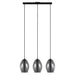 Eglo USA - 204238A - Three Light Pendant - Estanys - Black
