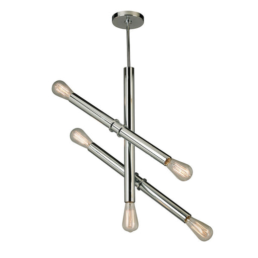 Drucker Five Light Pendant Black