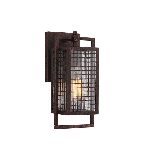 Garraux One Light Outdoor Wall Mount Rust