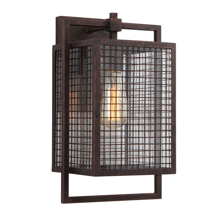 Eglo USA - 204548A - One Light Outdoor Wall Mount - Garraux - Rust