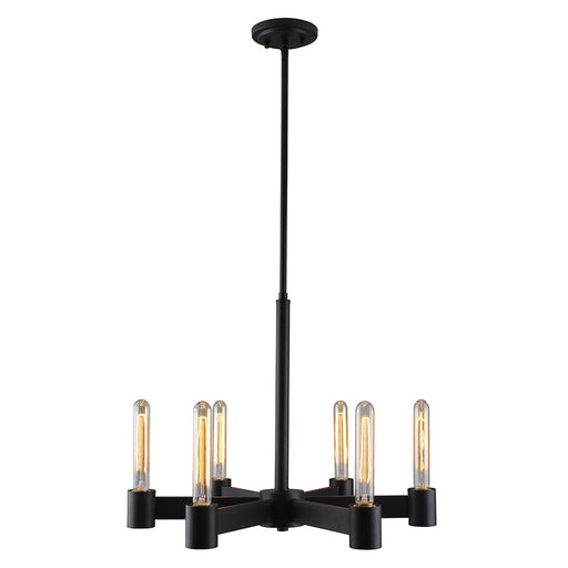 Broyles Six Light Chandelier Matte Black