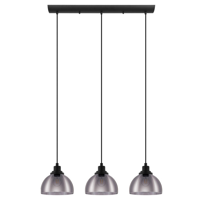 Eglo USA - 98384A - Three Light Pendant - Beleser - Matte Black