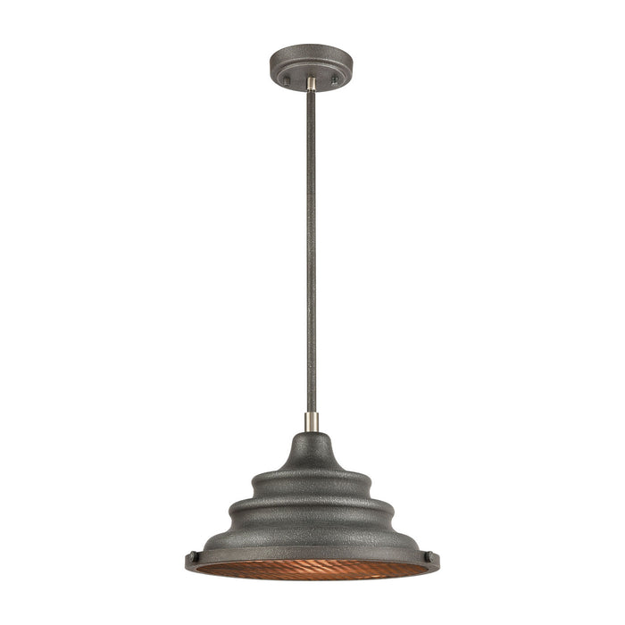 ELK Home - 14585/1 - One Light Pendant - Carbondale - Slate Mist