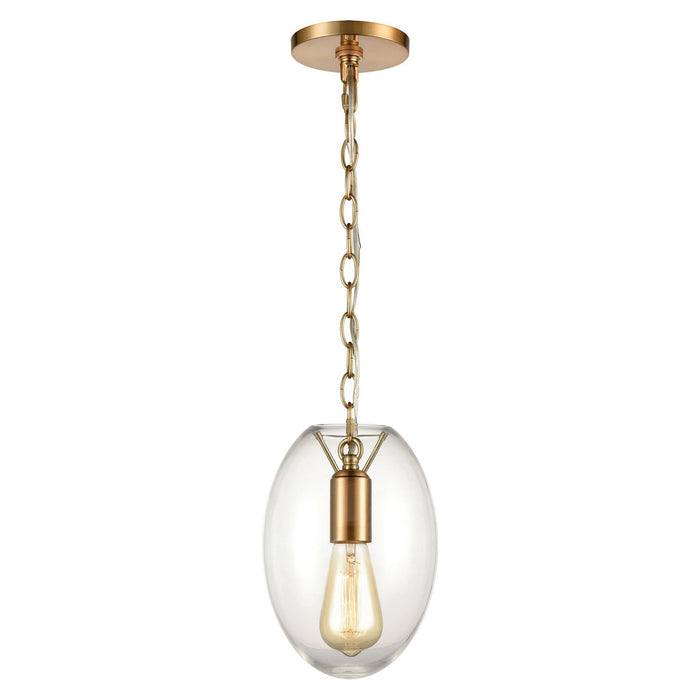 ELK Home - 30050/1 - One Light Mini Pendant - Ellipsa - Satin Brass