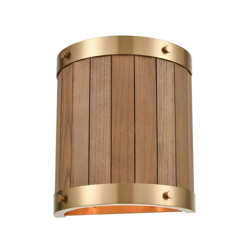 ELK Home - 33370/2 - Two Light Wall Sconce - Wooden Barrel - Satin Brass