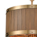 ELK Home - 33374/6 - Six Light Chandelier - Wooden Barrel - Satin Brass