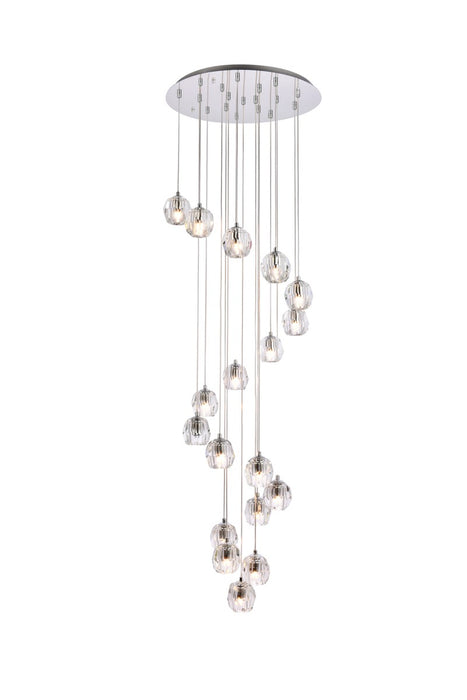 Eren LED Pendant Chrome-Mini Pendants-Elegant Lighting-Lighting Design Store