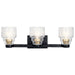 Kichler - 55012BK - Three Light Bath - Vionnet - Black
