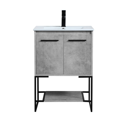 Gerard Single Bathroom Vanity Concrete Grey
