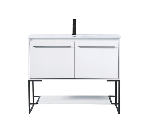 Gerard Single Bathroom Vanity Concrete Grey