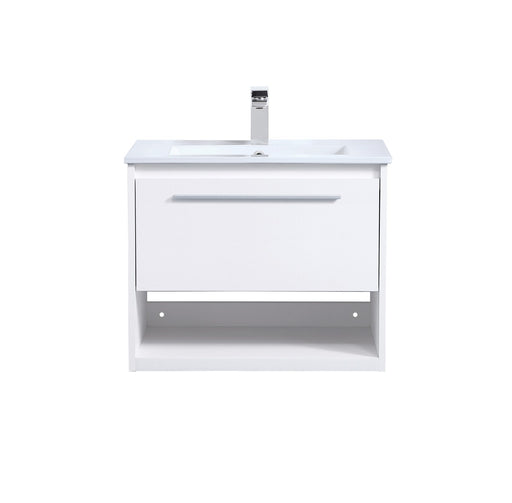 Kasper Single Bathroom Floating Vanity White