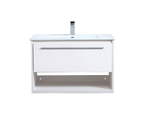 Kasper Single Bathroom Floating Vanity White