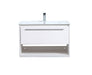 Elegant Lighting - VF43030WH - Single Bathroom Floating Vanity - Kasper - White