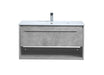 Elegant Lighting - VF43036CG - Single Bathroom Floating Vanity - Kasper - Concrete Grey