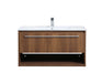 Elegant Lighting - VF43036WB - Single Bathroom Floating Vanity - Kasper - Walnut Brown