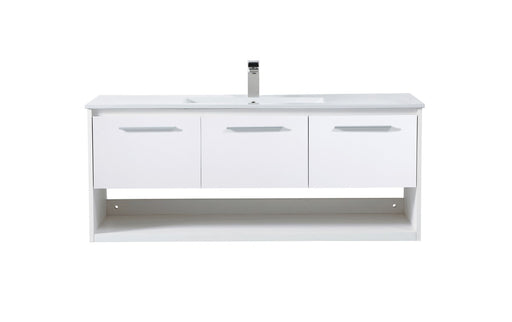 Kasper Single Bathroom Floating Vanity White