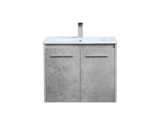 Rasina Single Bathroom Floating Vanity Concrete Grey