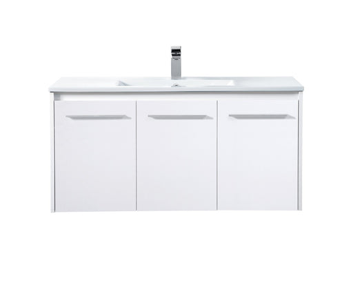Rasina Single Bathroom Floating Vanity White