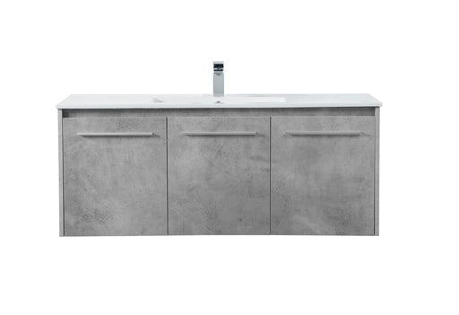 Rasina Single Bathroom Floating Vanity Concrete Grey