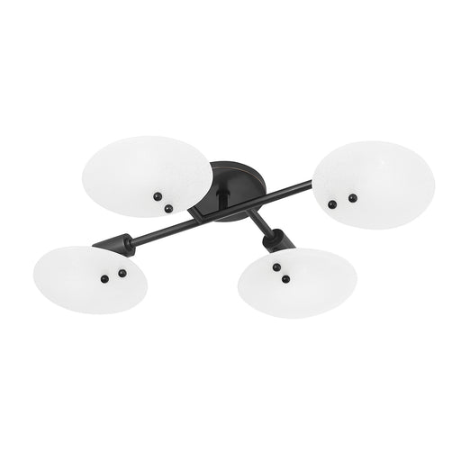 Giselle Four Light Semi Flush Mount Old Bronze