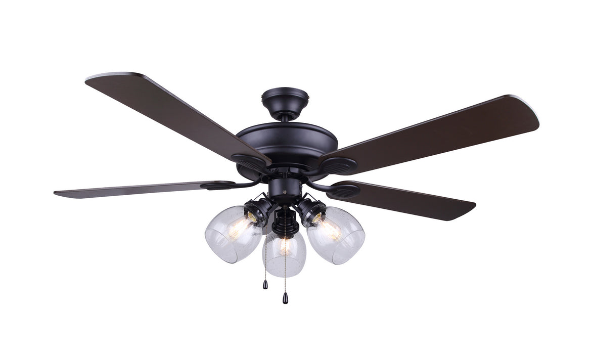 Canarm - CF52CAR5BK - 52"Ceiling Fan - Carson - Black