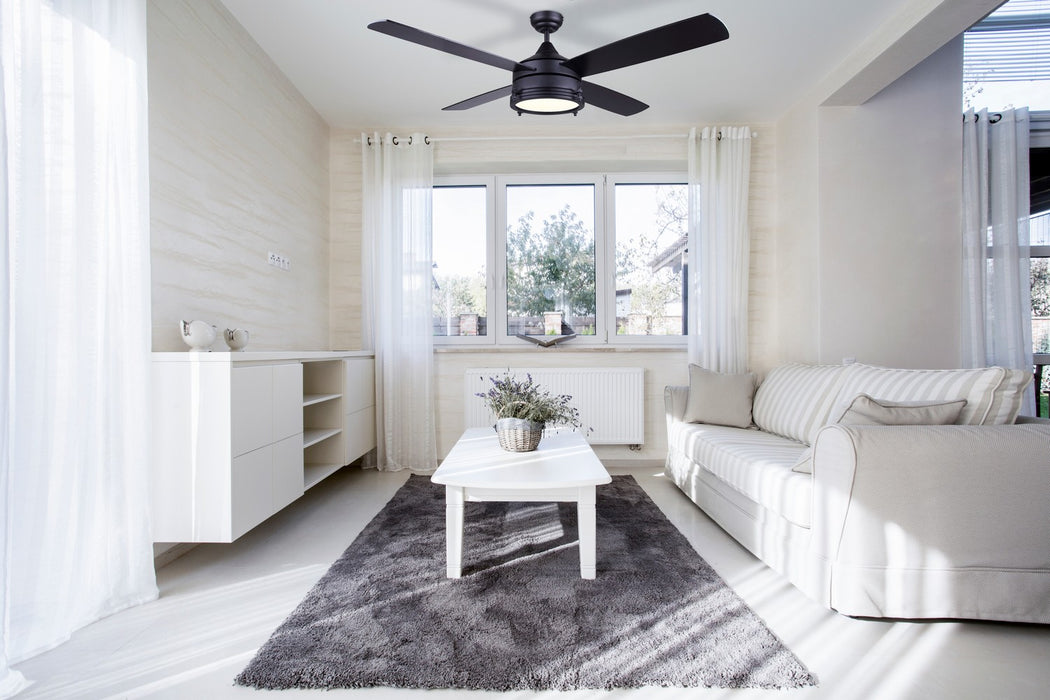 Canarm - CF52SIM4BK - 52 Inch Ceiling Fan - Simon - Matte Black