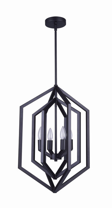 Canarm - ICH1010A04BK16 - Four Light Chandelier - Netto - Black