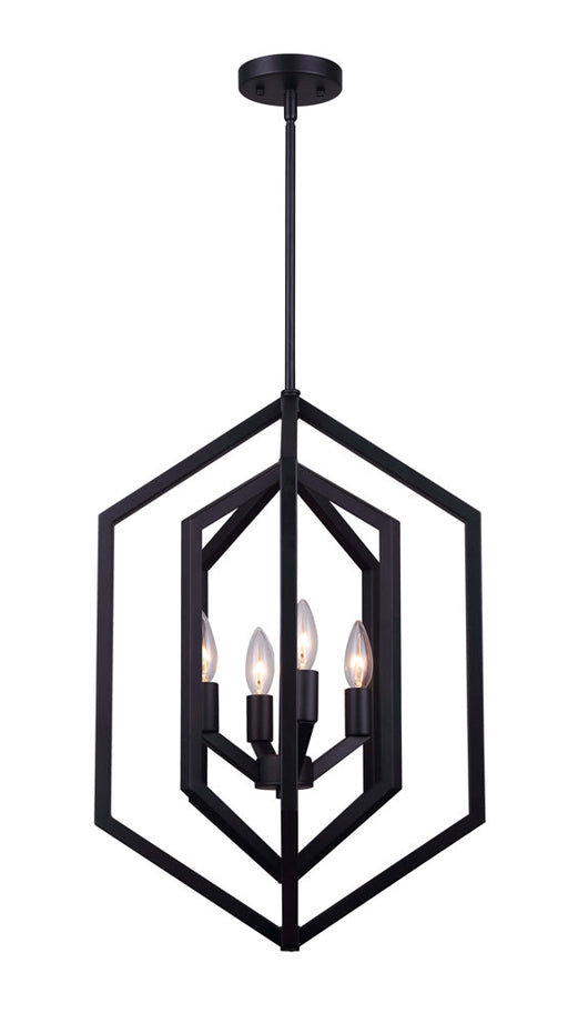 Canarm - ICH1010A04BK16 - Four Light Chandelier - Netto - Black