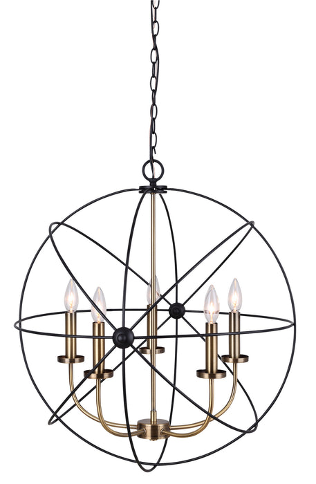 Canarm - ICH282B05BKG25 - Five Light Chandelier - Sumerside - Matte Black