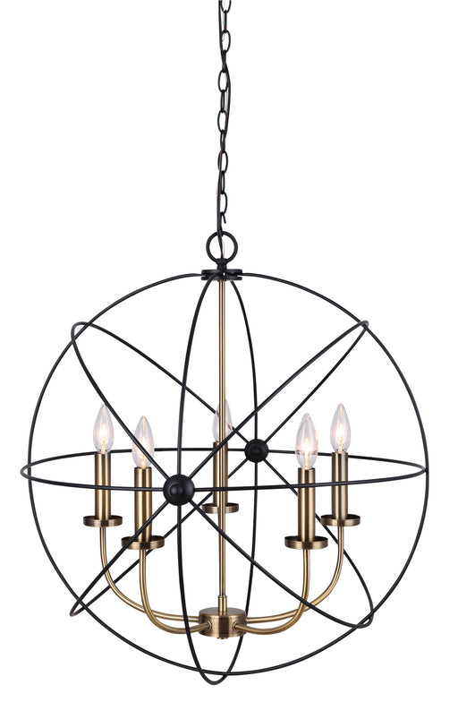 Canarm - ICH282B05BKG25 - Five Light Chandelier - Sumerside - Matte Black