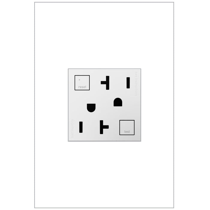 Legrand - AGFTR2202W4 - Duplex Self-Test GFCI Receptacles - Adorne - White