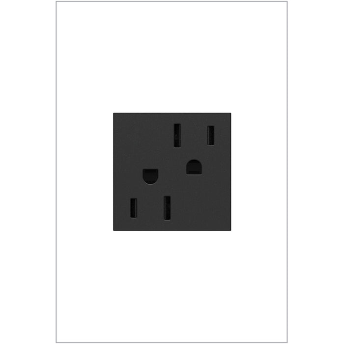 Legrand - ARTR152G4 - Tamper-Resistant Outlet - Adorne - Graphite