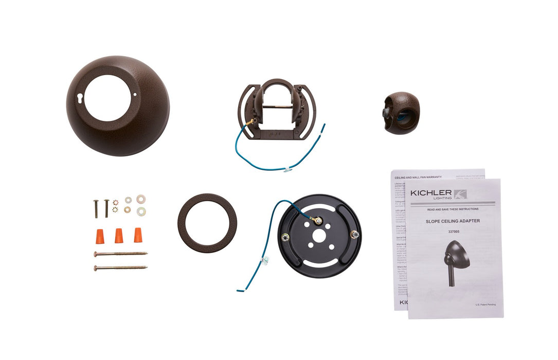 Kichler - 337005TZP - Slope Adapter - Accessory - Tannery Bronze Powder Coat