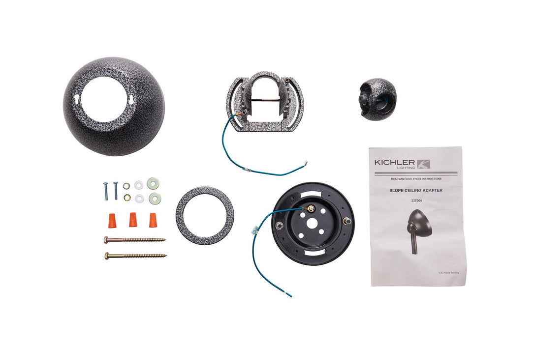 Kichler - 337005WSP - Slope Adapter - Accessory - Weathered Steel Powder Coat