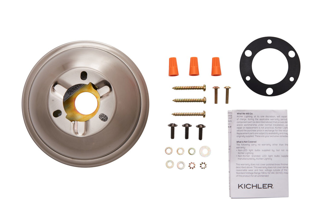 Kichler - 337008BSS - Flush Mount Kit - Accessory - Brushed Stainless Steel