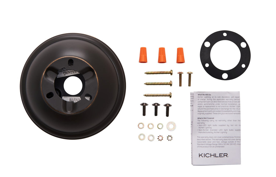 Kichler - 337008OZ - Flush Mount Kit - Accessory - Olde Bronze