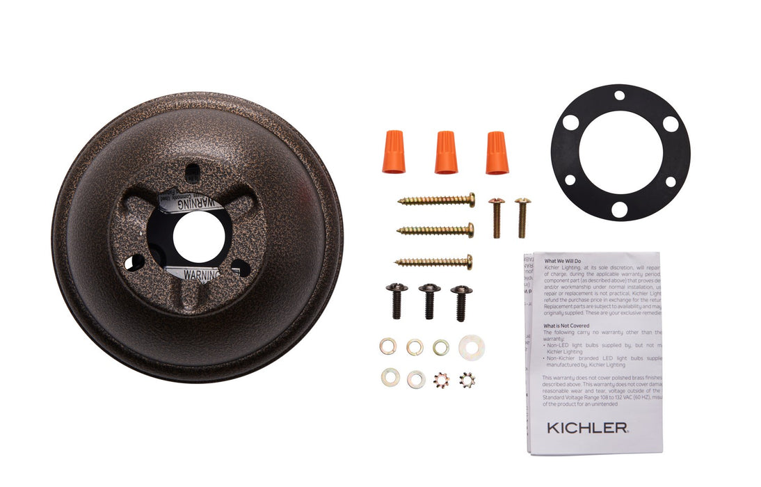 Kichler - 337008WCP - Flush Mount Kit - Accessory - Weathered Copper Powder Coat