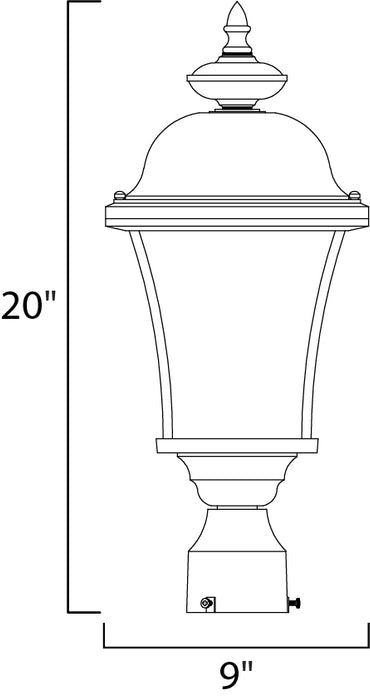 Senator Outdoor Pole/Post Lantern-Exterior-Maxim-Lighting Design Store