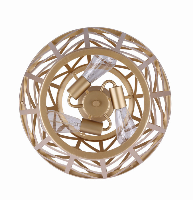Canarm - ICH635B03PGD17 - Three Light Chandelier - Maud - Painted Gold