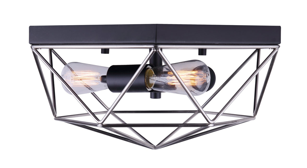 Canarm - IFM676A15BKN - Three Light Flush Mount - Greer - Metal