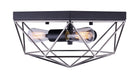 Canarm - IFM676A15BKN - Three Light Flush Mount - Greer - Metal