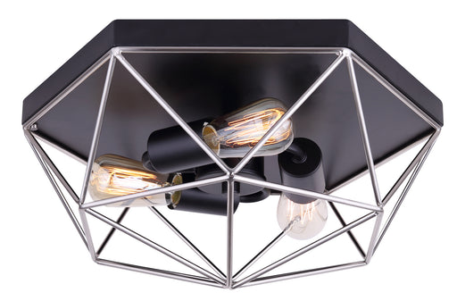 Greer Three Light Flush Mount Metal