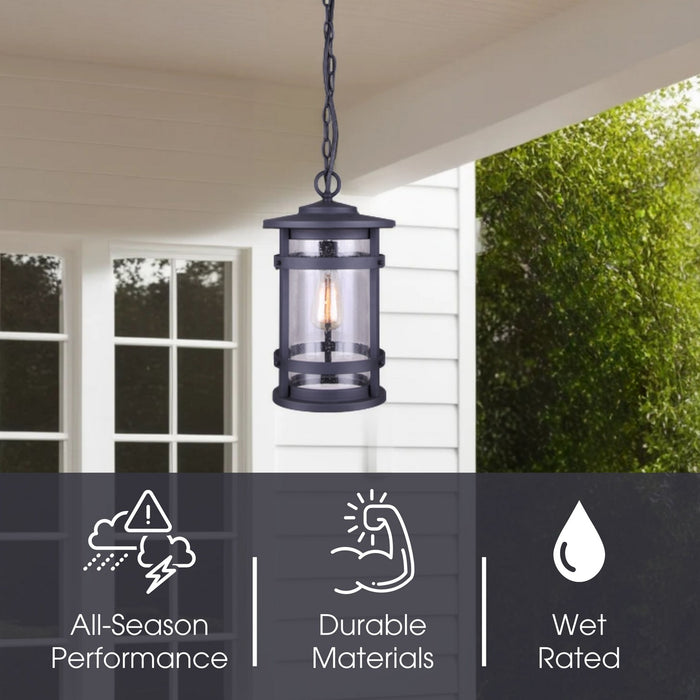 Canarm - IOL343BK - One Light Outdoor Lantern - Duffy - Metal