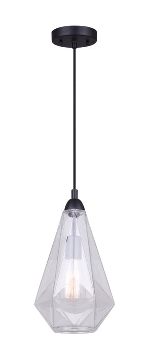 Canarm - IPL1006A01BK - One Light Pendant - Dune - Black