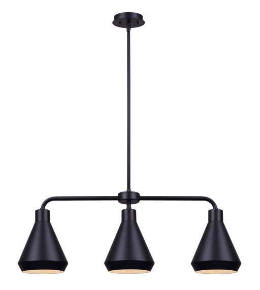 Canarm - IPL1020A03BK - Three Light Pendant - Byck - Black
