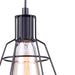 Canarm - IPL702A01BK - One Light Pendant - Wren - Metal
